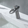 Copper Bathroom Basin Faucet Gun Grey Single Handle Deck Mounted Lavatory Mixer Tap 