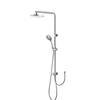 New Design Hot And Cold Water Wall Mounted Chrome Exposed Bathroom Rain Shower Set