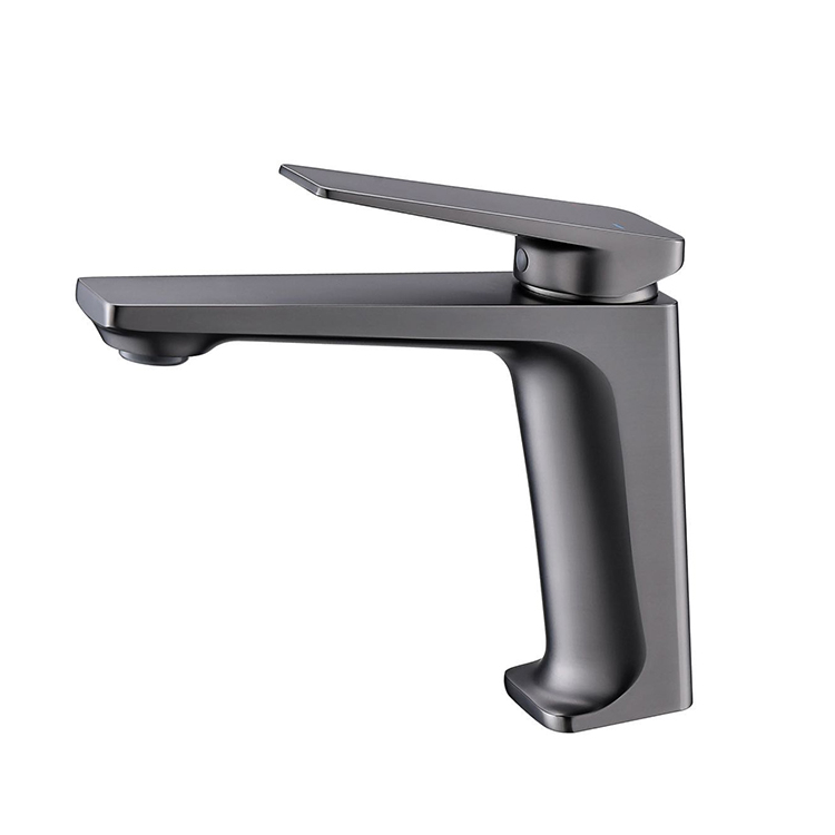 Watermark Gun Gray Bathroom Faucet New Design Hot And Cold Water Single Handle Face Mixer Tap