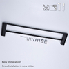 China Factory New design Bathroom Double Black Stainless Steel 304 Towel Bar