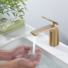 Brush Gold Water Saving Design Basin Faucet Water Tap For Bathroom
