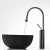 High Quality Black Single Hole Deck Mounted Vanity Water Tap Vessel Sink Faucets for Bathroom