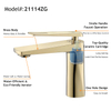 Modern Luxury Home Brass Single Handle One Hole Deck Mounted Bathroom Waterfall Basin Faucet