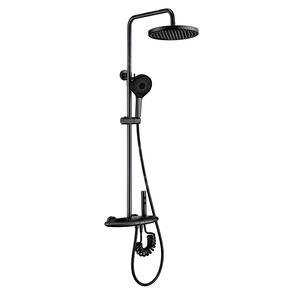 Multi-Funtion Matte Black Fashion Shower Set Rainfall Shower Head For Bath