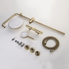 Gold Multi-Function Wall Mounted Bathroom Shower System Exposed Thermostatic Shower Faucet Set