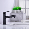 Modern Single Lever Single Handle Deck Mounted Pull Out Sink Mixer Tap Bathroom Basin Faucet