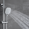 10 Inch Chrome Shower Head with Handheld Spray Wall Mounted Rainfall Bathroom Shower Faucet Set