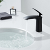 Modern Matt Black Bathroom Basin Tap Brass Single Handle One Hole Sink Mixer Faucet