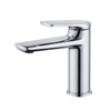 Chrome Water Faucet Single Lever Single Handle Brass Bathroom Basin Lavatory Mixer Tap 